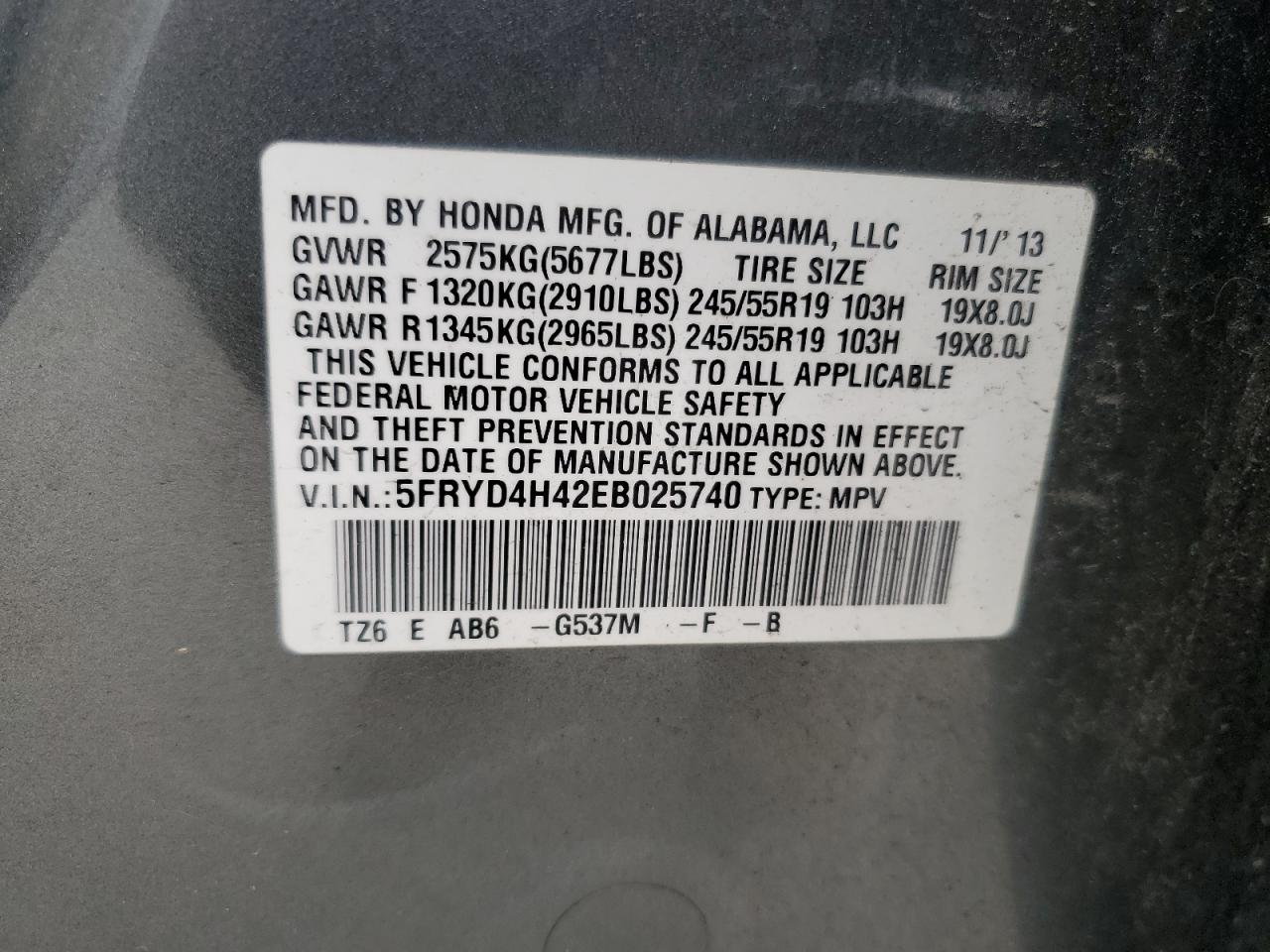 5FRYD4H42EB025740 2014 Acura Mdx Technology