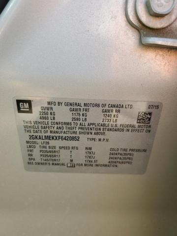 2015 GMC Terrain Sle VIN: 2GKALMEKXF6420852 Lot: 55662794