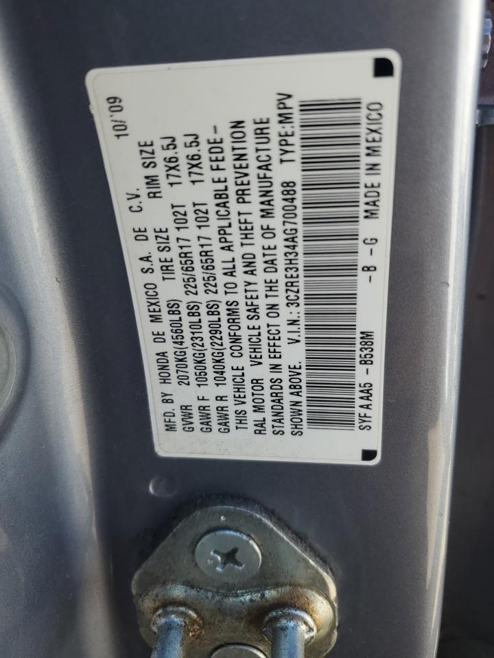3CZRE3H34AG700488 2010 Honda Cr-V Lx