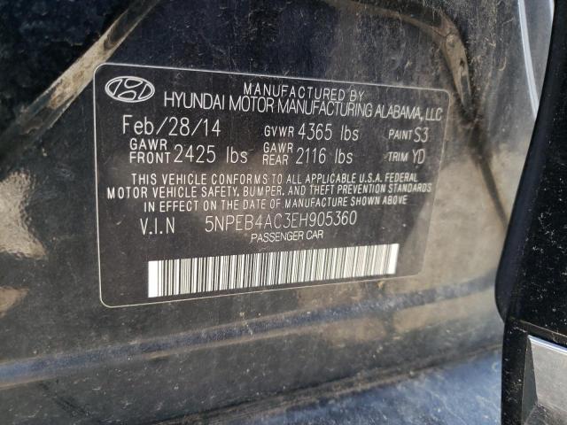 VIN 5NPEB4AC3EH905360 2014 Hyundai Sonata, Gls no.12