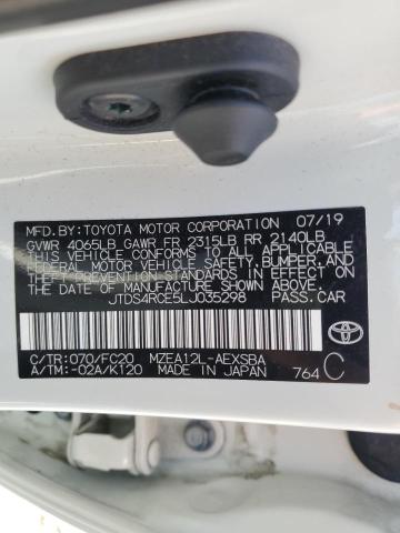 2020 Toyota Corolla Se VIN: JTDS4RCE5LJ035298 Lot: 55298064