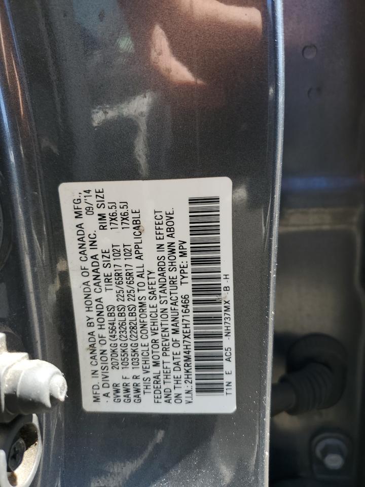 2HKRM4H7XEH716466 2014 Honda Cr-V Exl