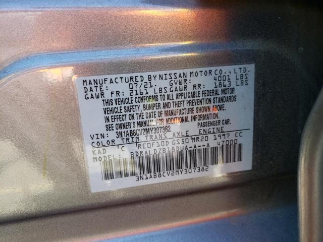 2021 Nissan Sentra Sv VIN: 3N1AB8CV2MY307382 Lot: 56965574