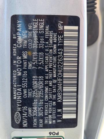 2017 HYUNDAI SANTA FE S - KM8SM4HF0HU226343