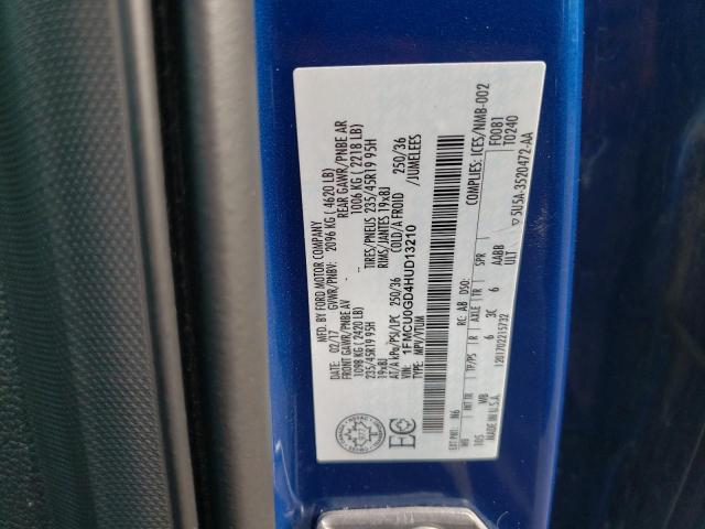 2017 Ford Escape Se VIN: 1FMCU0GD4HUD13210 Lot: 56399464