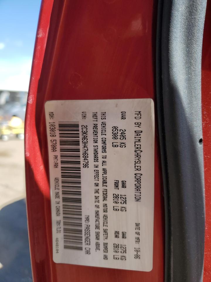 2C3KA63H47H684796 2007 Chrysler 300C