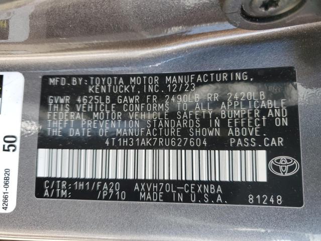 VIN 4T1H31AK7RU627604 2024 Toyota Camry, LE no.12