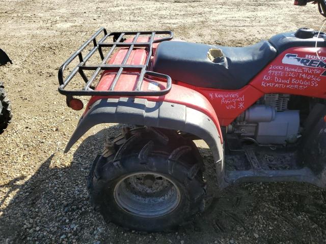 2000 HONDA TRX450 ES 478TE2267Y4103666