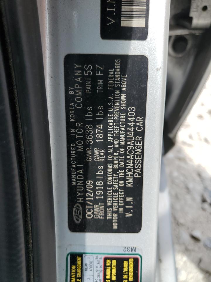 KMHCN4AC9AU444403 2010 Hyundai Accent Gls