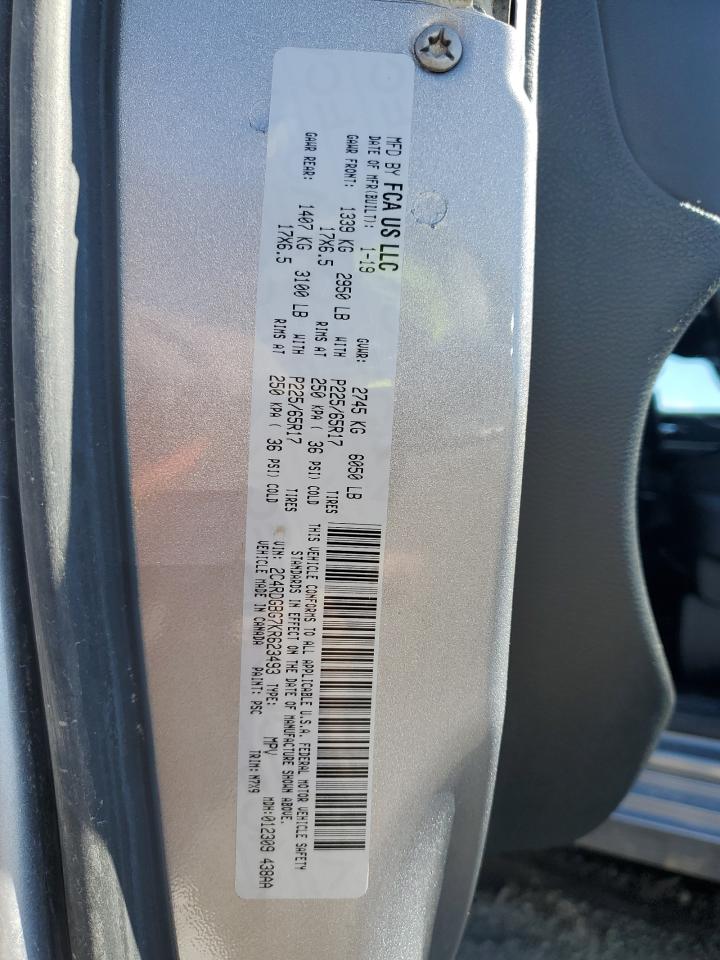 2C4RDGBG7KR623493 2019 Dodge Grand Caravan Se