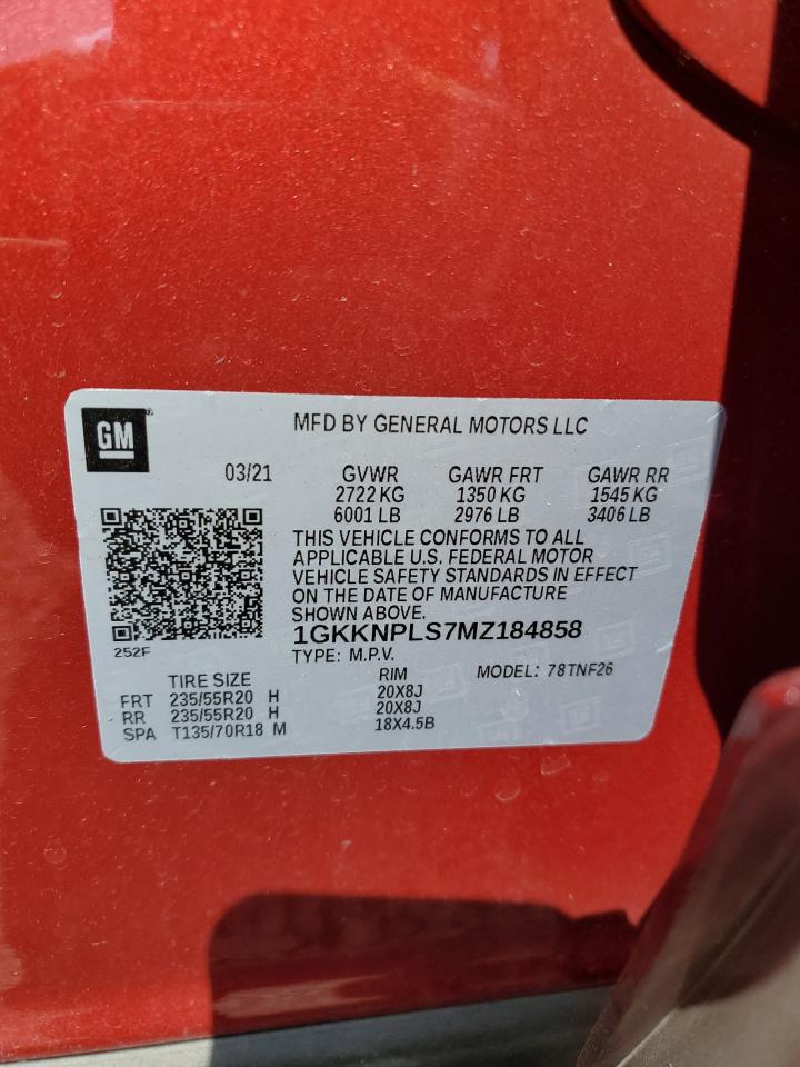 1GKKNPLS7MZ184858 2021 GMC Acadia Denali