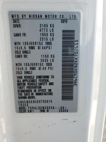 2019 Nissan Nv200 2.5S VIN: 3N6CM0KN2KK702615 Lot: 77346173