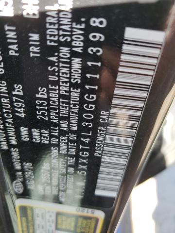 2016 Kia Optima Lx VIN: 5XXGT4L30GG111398 Lot: 57091104