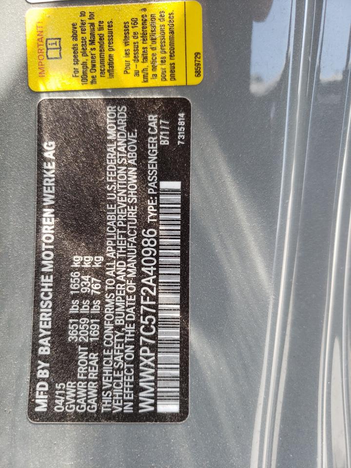 WMWXP7C57F2A40986 2015 Mini Cooper S