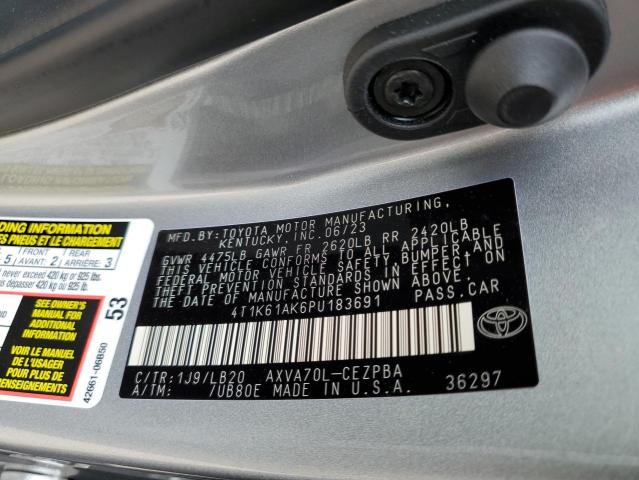 VIN 4T1K61AK6PU183691 2023 Toyota Camry, Xse no.12