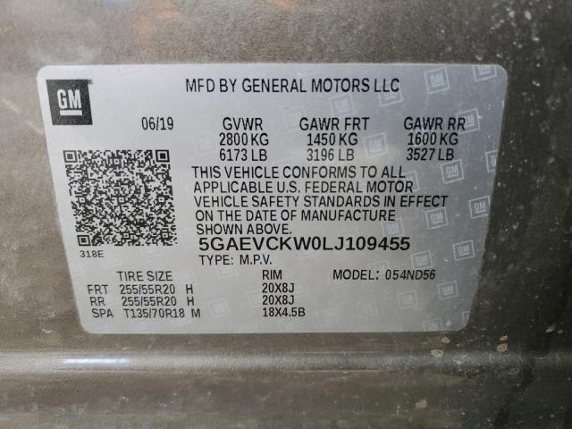 5GAEVCKW0LJ109455 Buick Enclave AV 13