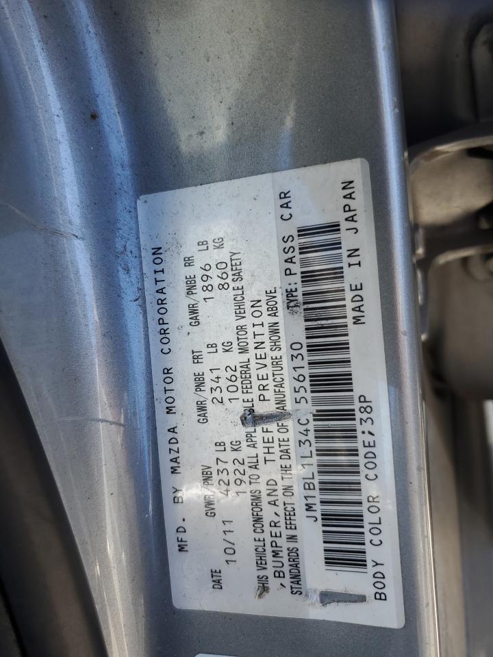 JM1BL1L34C1556130 2012 Mazda Speed 3