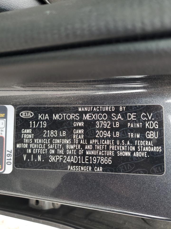 3KPF24AD1LE197866 2020 Kia Forte Fe