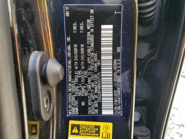 2017 Toyota Highlander Se VIN: 5TDJZRFH8HS457515 Lot: 56292634