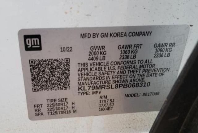 2023 Chevrolet Trailblazer Lt VIN: KL79MRSL8PB068310 Lot: 55419654