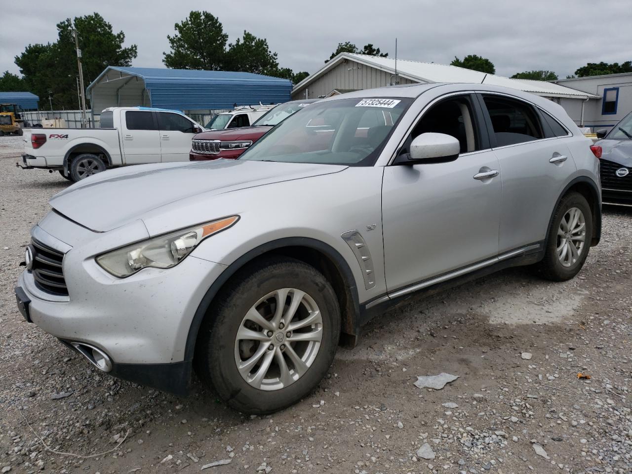 INFINITI QX70 2014 silver 4dr spor gas JN8CS1MU4EM451236 photo #1