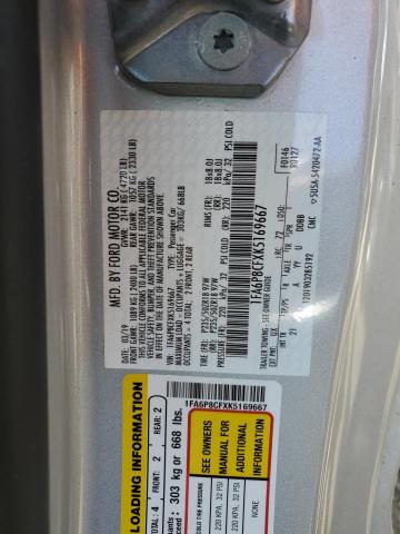 2019 Ford Mustang Gt VIN: 1FA6P8CFXK5169667 Lot: 55314714