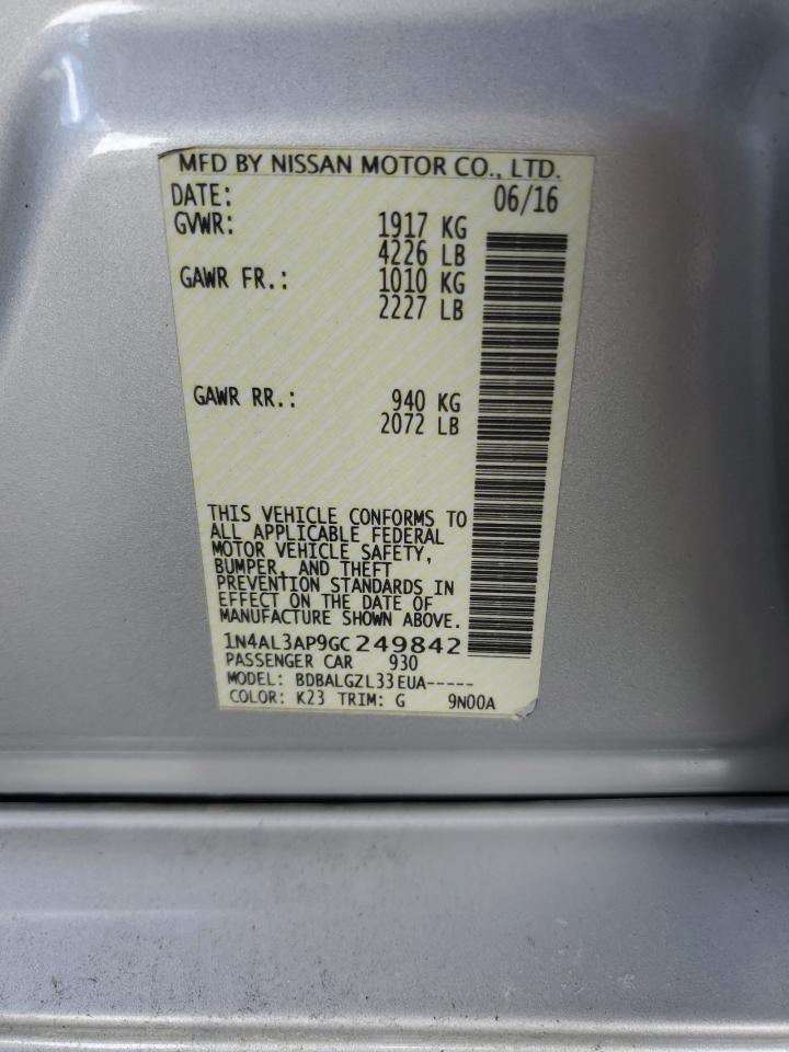 1N4AL3AP9GC249842 2016 Nissan Altima 2.5