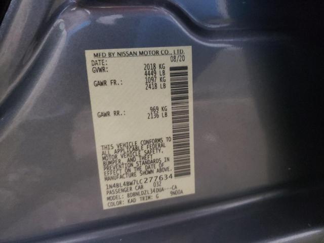 2020 Nissan Altima S VIN: 1N4BL4BW7LC277634 Lot: 54710744