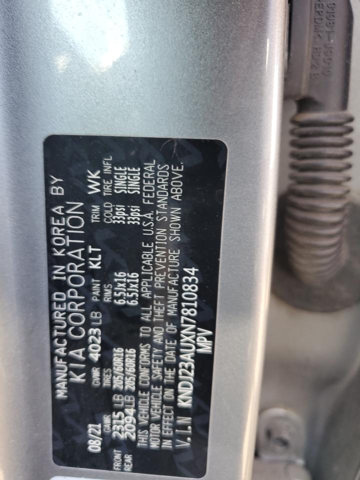 KNDJ23AUXN7810834 2022 Kia Soul Lx