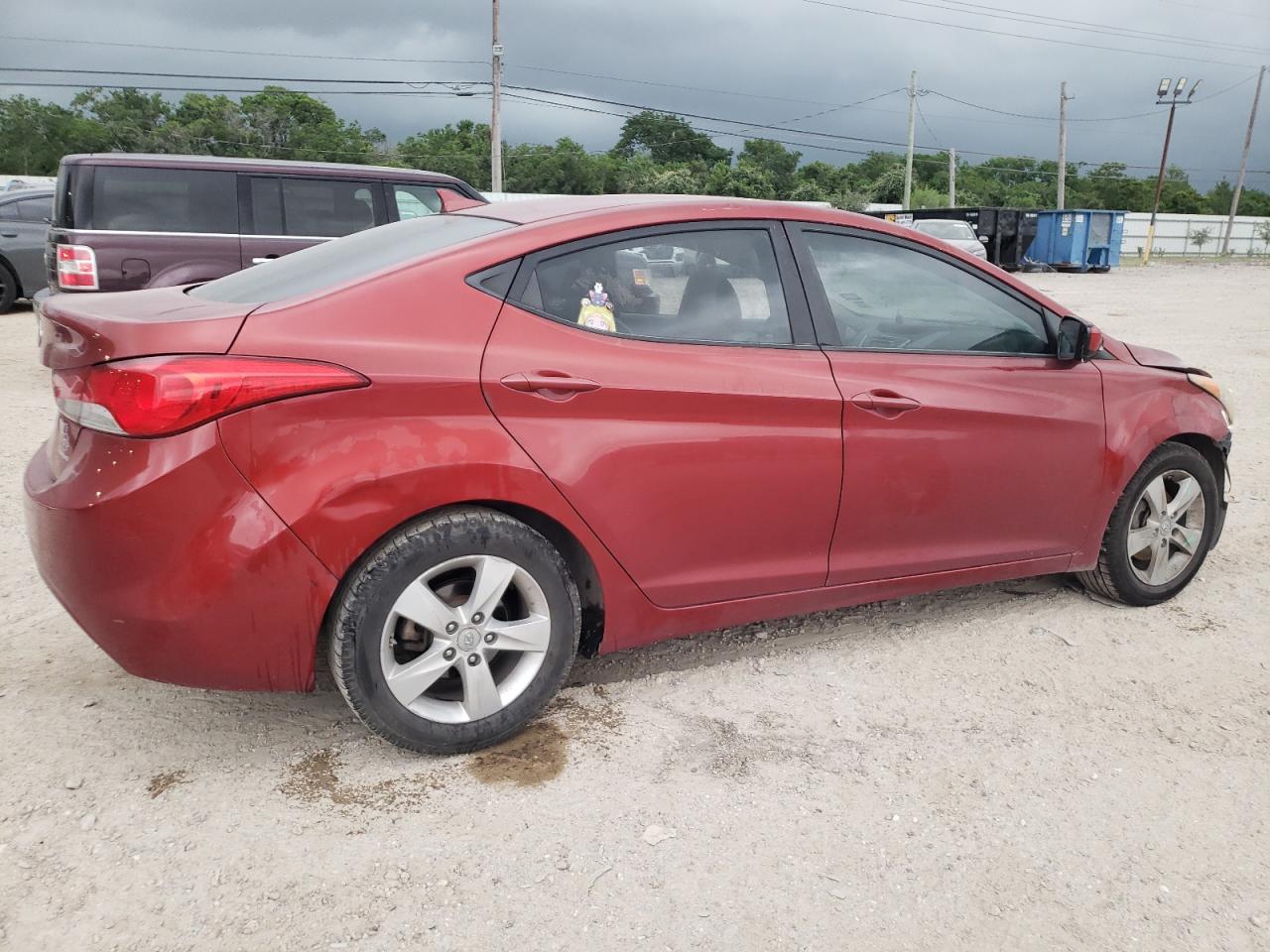 KMHDH4AEXCU206222 2012 Hyundai Elantra Gls