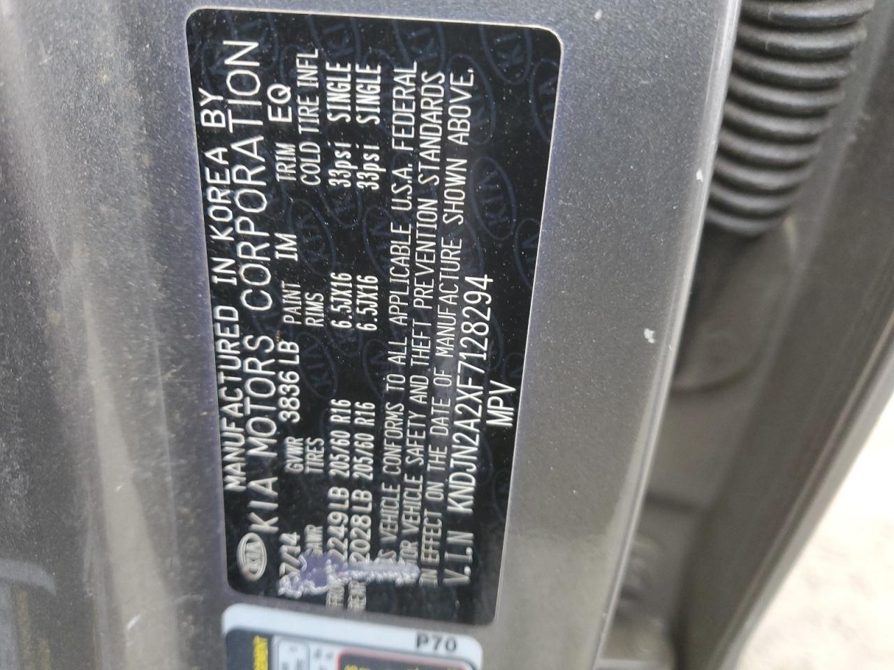 KNDJN2A2XF7128294 2015 Kia Soul