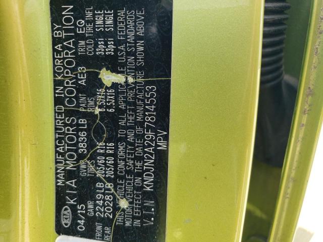 2015 Kia Soul VIN: KNDJN2A29F7814553 Lot: 56653174