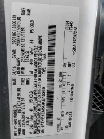 2016 FORD TRANSIT T- - 1FTYE1ZM5GKB15269