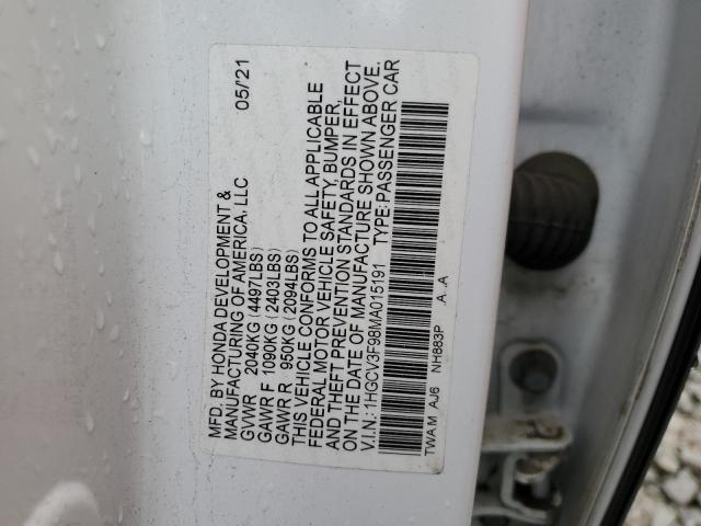 2021 HONDA ACCORD TOU - 1HGCV3F98MA015191