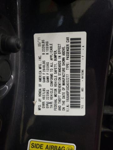 2012 Acura Tl VIN: 19UUA9F5XCA002277 Lot: 53842624