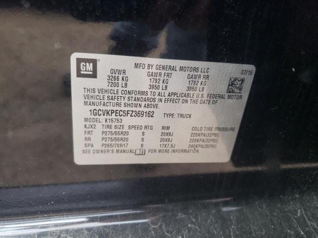 2015 Chevrolet Silverado K1500 VIN: 1GCVKPEC5FZ369162 Lot: 55297484