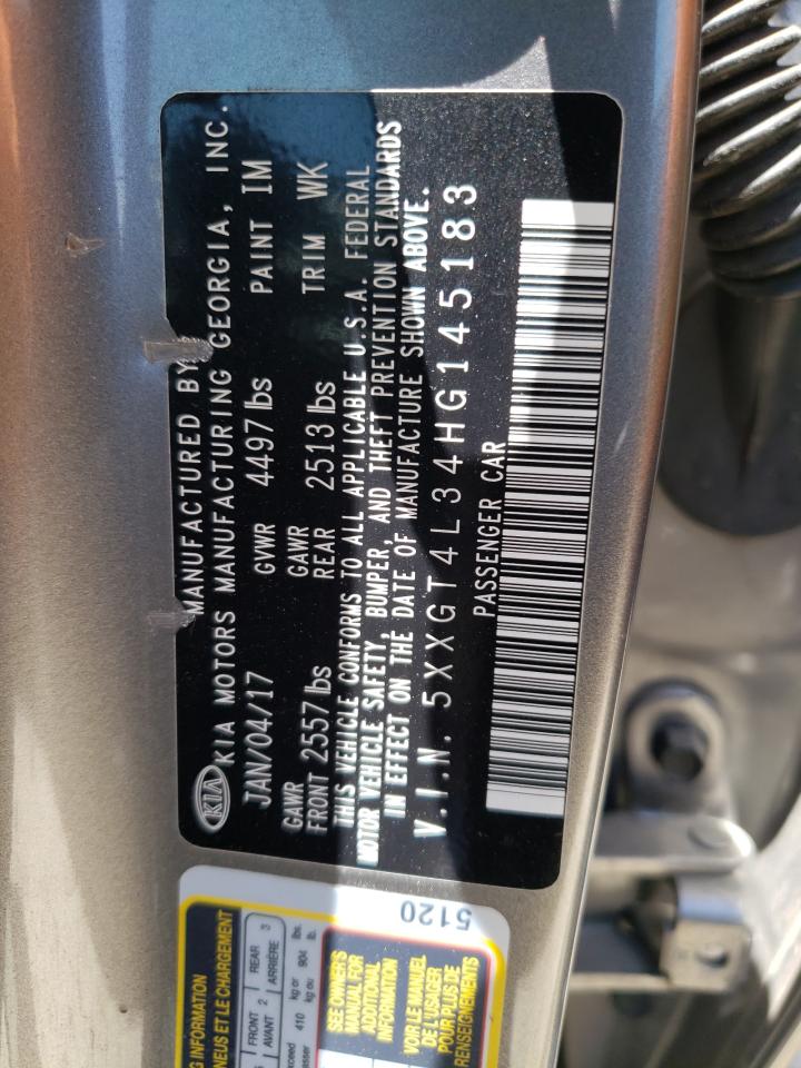 5XXGT4L34HG145183 2017 Kia Optima Lx