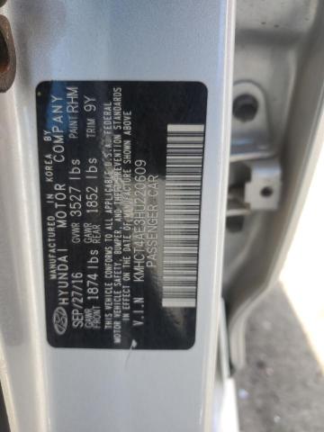 2017 Hyundai Accent Se VIN: KMHCT4AE3HU220609 Lot: 54181914