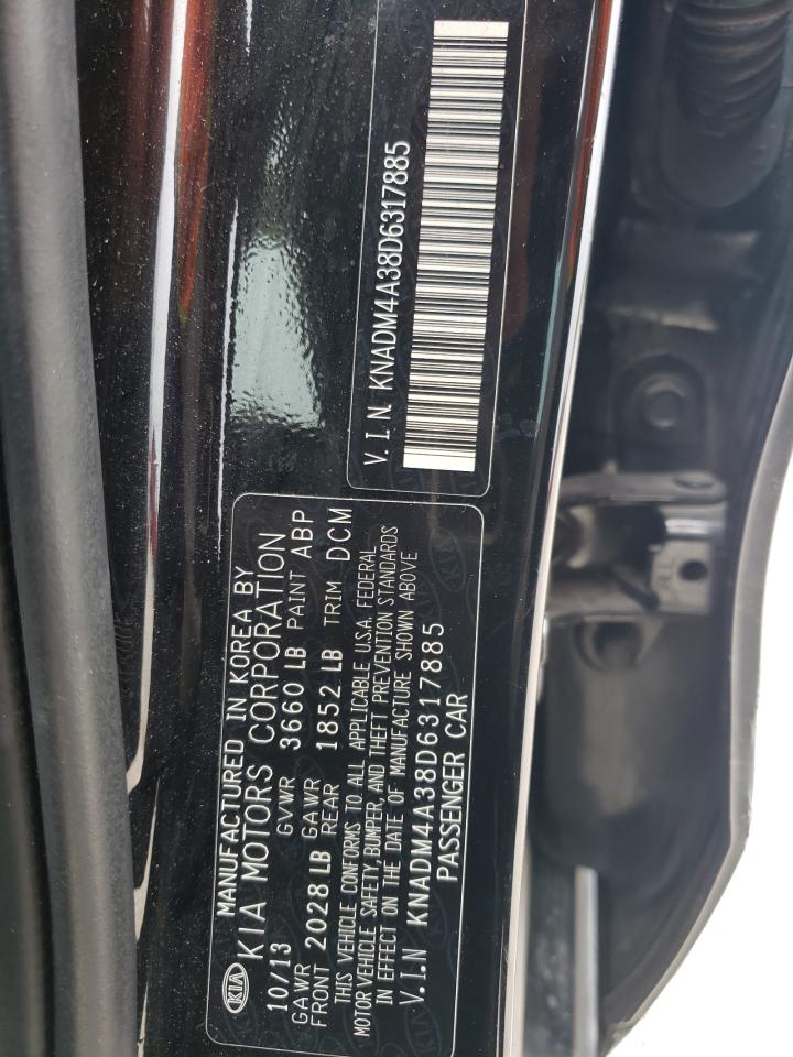 KNADM4A38D6317885 2013 Kia Rio Lx