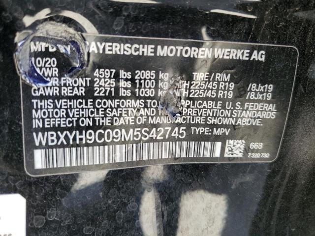 VIN WBXYH9C09M5S42745 2021 BMW X2, Sdrive28I no.12