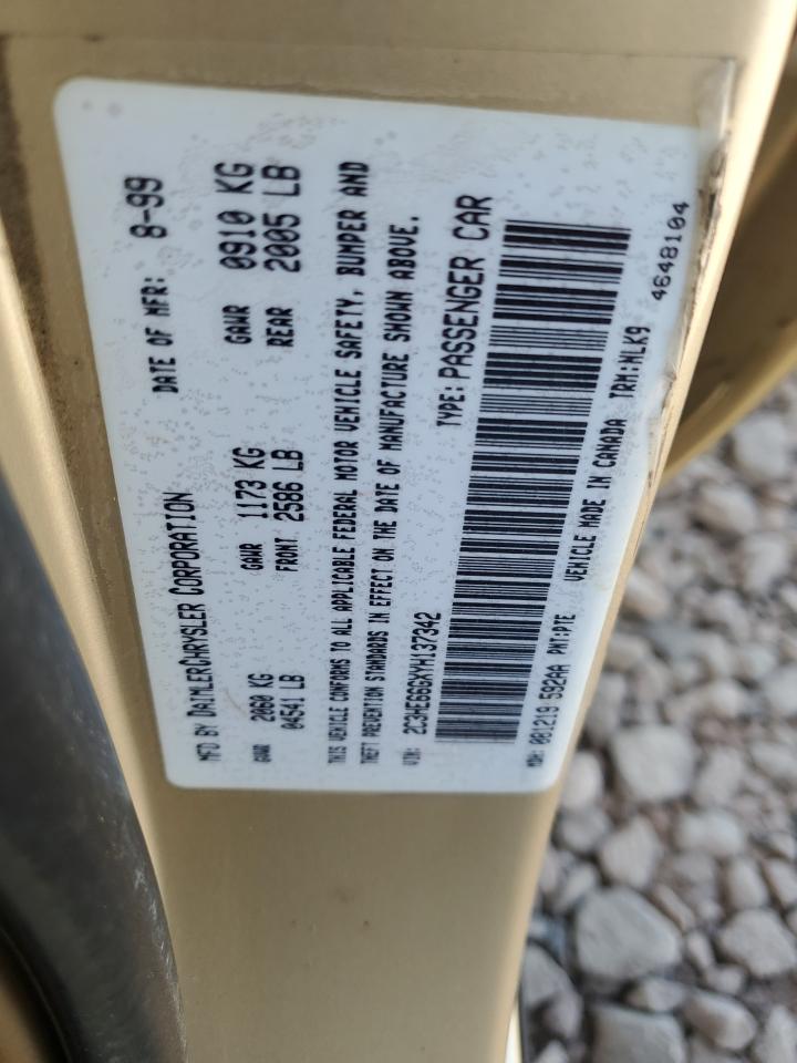 2C3HE66GXYH137342 2000 Chrysler 300M