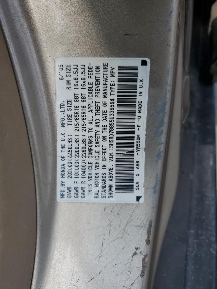 SHSRD78855U339594 2005 Honda Cr-V Ex