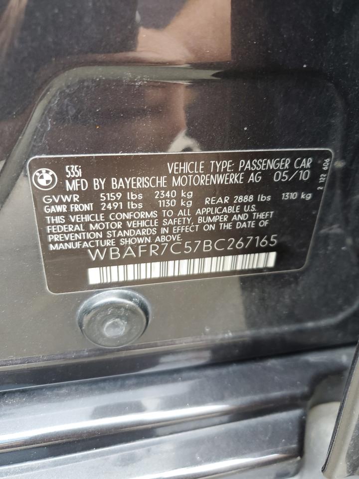 WBAFR7C57BC267165 2011 BMW 535 I