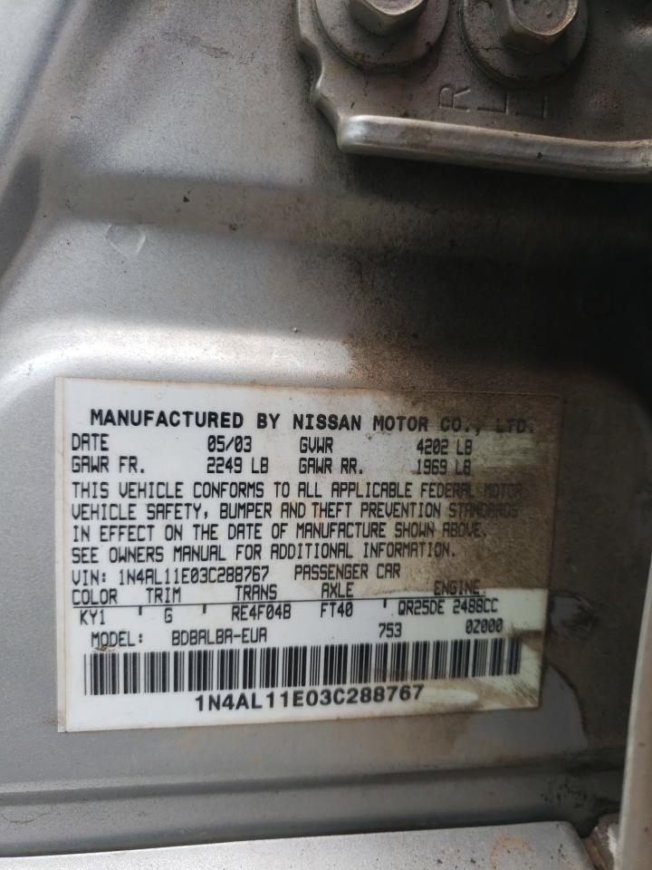 1N4AL11E03C288767 2003 Nissan Altima Base