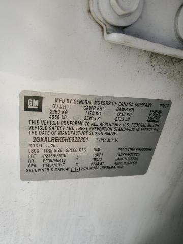 2017 GMC TERRAIN DE - 2GKALREK5H6322361