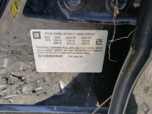 2016 CHEVROLET IMPALA LTZ - 2G1145S3XG9150462
