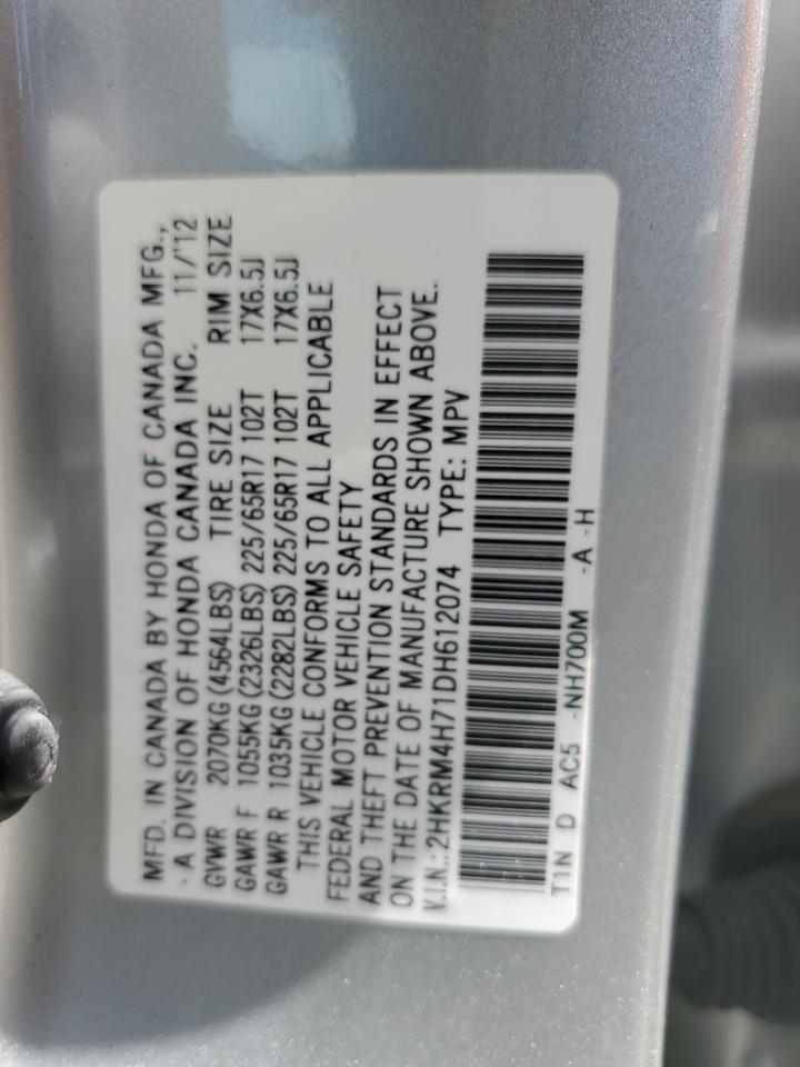 2HKRM4H71DH612074 2013 Honda Cr-V Exl