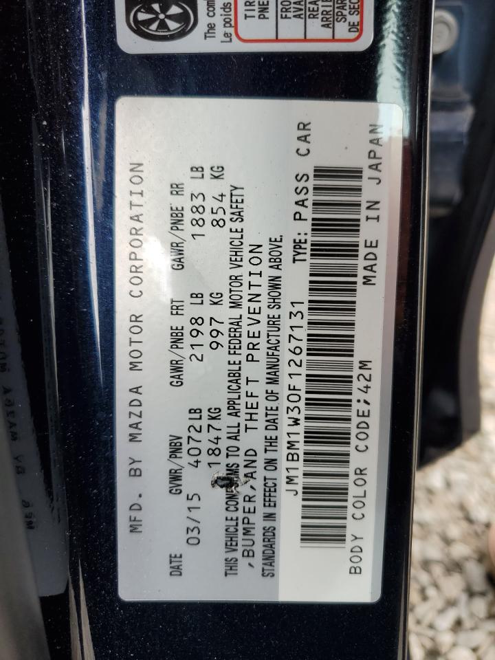 JM1BM1W30F1267131 2015 Mazda 3 Grand Touring