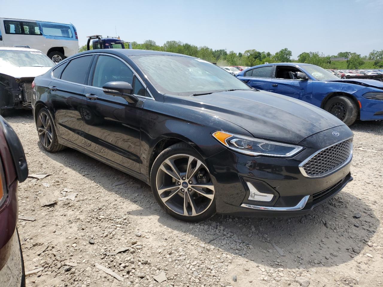 2019 Ford Fusion Titanium vin: 3FA6P0K91KR259381