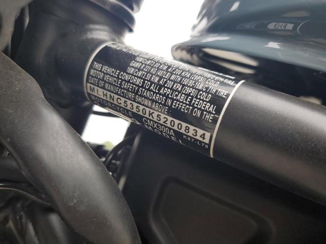 2019 HONDA CMX300 A MLHNC5350K5200834